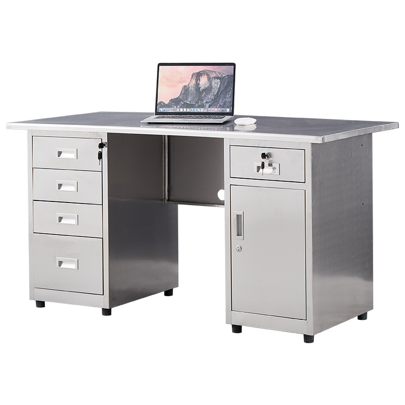 Medical Lab Furniture - Bureau d'ordinateur en acier inoxydable, atelier