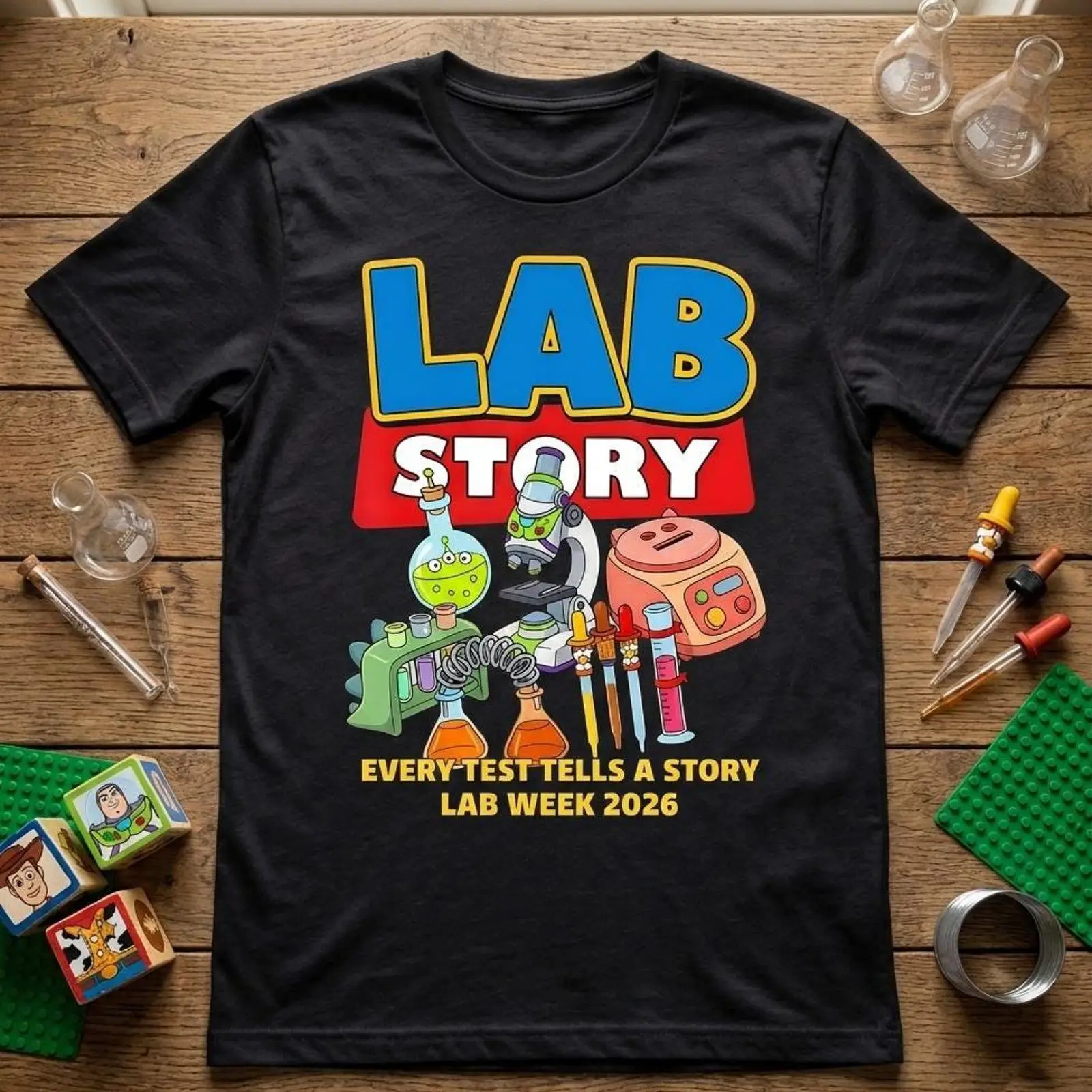 Medical Lab Graphics - T-shirt Lab Week 2026 – Humour