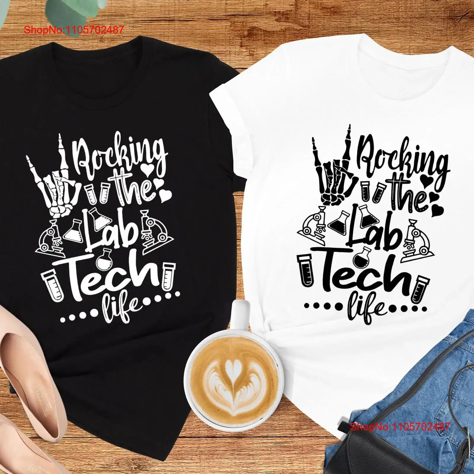 T-shirt Rocking The Lab Tech L - Medical Lab Graphics avis et prix