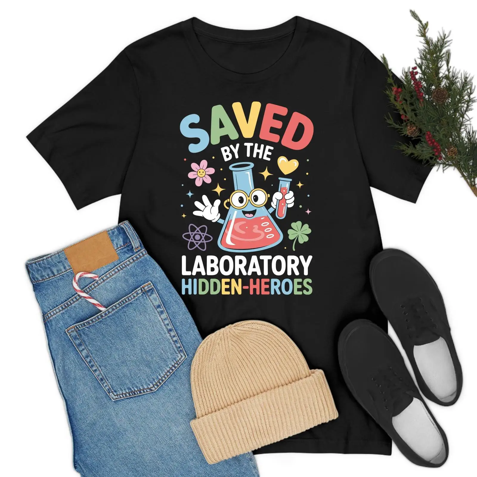 T-shirt unisexe vintage lavé a - Medical Lab Graphics avis et prix