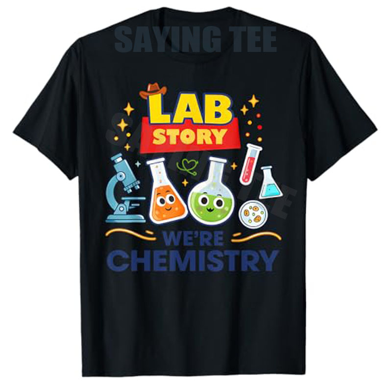 T-shirt en coton Y2K pour scie - Medical Lab Graphics avis et prix